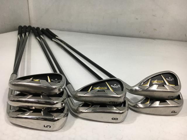 ゴルフクラブ 7本セット キャロウェイ WARBIRD アイアン 2016 オリジナルカーボン 5～9 P S