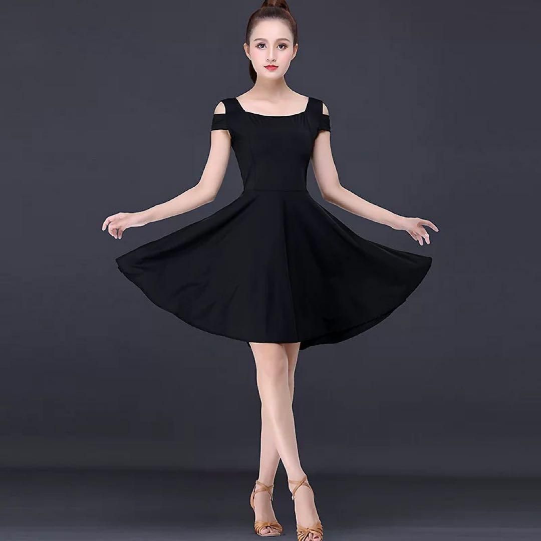 ♥ ラテンダンス練習着 ワンピースタイプ シンプルで可愛い
