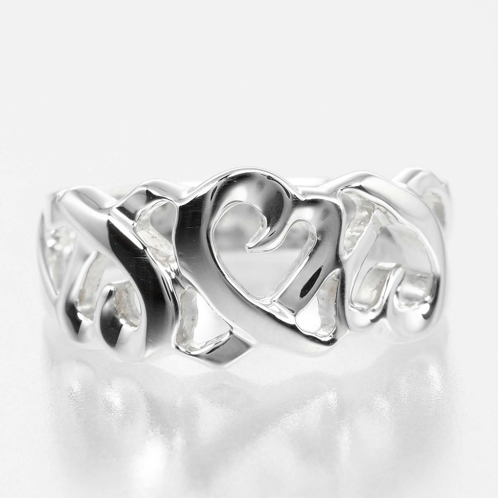 美品】261 TIFFANY&Co. リング ラビングハート トリプル 10号