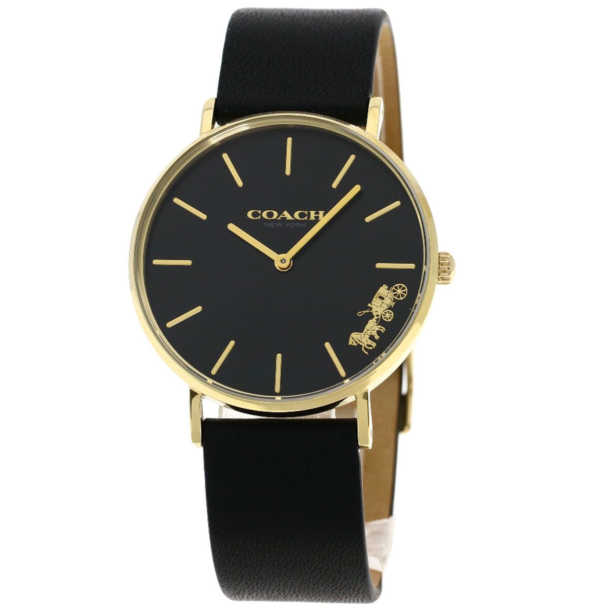 COACH コーチ CA120.7.34.1709 ラウンドフェイス 腕時計 GP 革 レディース