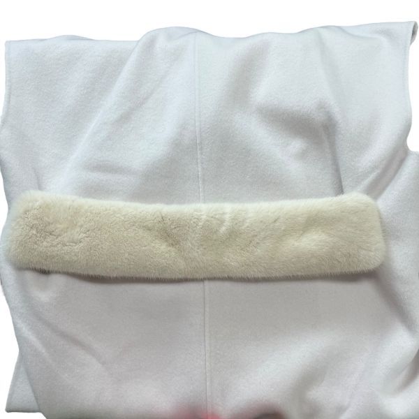  シクラス CYCLAS ベスト ジレ コート 袖なし ファー オーバーサイズ オフホワイト ピンク 毛 ミンク L～XL レディース S 5 W 184 ベスト ジレ ベスト ジレ ビスチェ