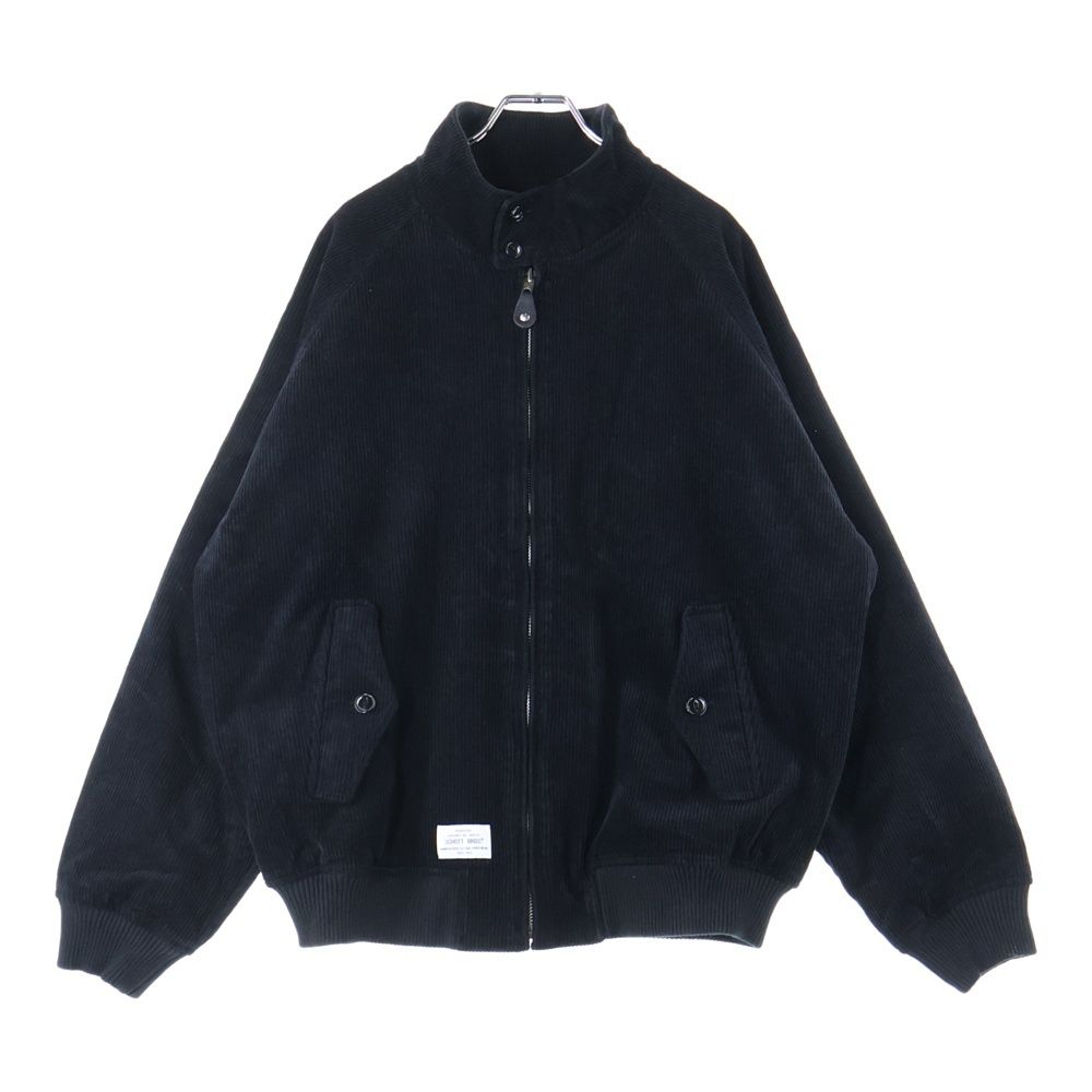 SCHOTT ショット CORDUROY SWINGTOP JKT コーデュロイ スウィングトップ ジップアップジャケット ブラック 782-3252020