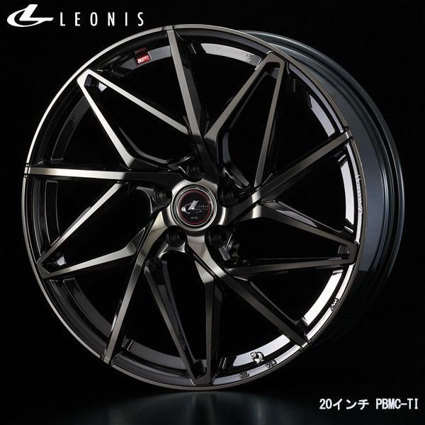 WEDS レオニスIT 17x7.0J+47 5H/114 PBMC/TI/パールブラック ミラーカット/チタントップ (4本) 