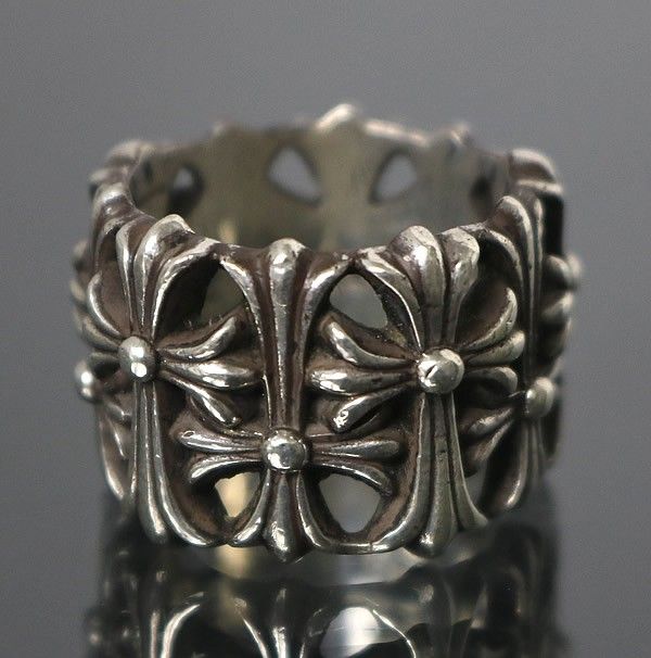 CHROME HEARTS 銀座店 クロムハーツ セメタリークロス リング 指輪 メンズ シルバー SV925 約18.5号 100629