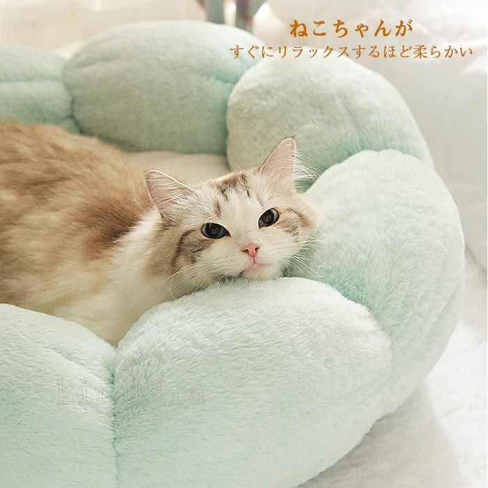 もこもこ ペットハウス キャットハウス 猫ベッド イヌ ネコ ドッグハウス 犬 ベッド 小型・中型犬用ベッド 可愛い ふわふわ 暖かい 柔らかい 寝床  花型 ペット用品 犬 猫 ベッド 犬用品・猫用品 クッション ペットベット ペットソファ jhcw01 - メルカリ