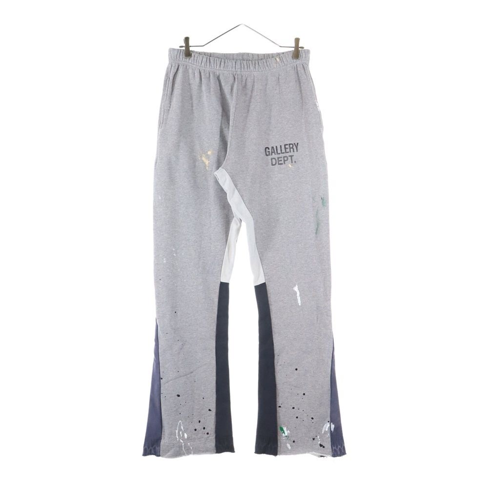 GALLERY DEPT. ギャラリーデプト GD LOGO PAINTED FLARE SWEAT PANTS ロゴプリント ペイント加工 フ スウェットパンツ グレー DL-F-2120P