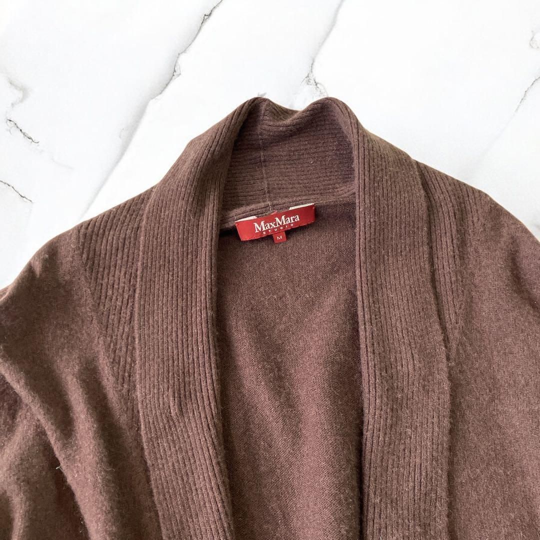 MaxMara マックスマーラ カシミヤ ベルトカーディガン ニットM 女性