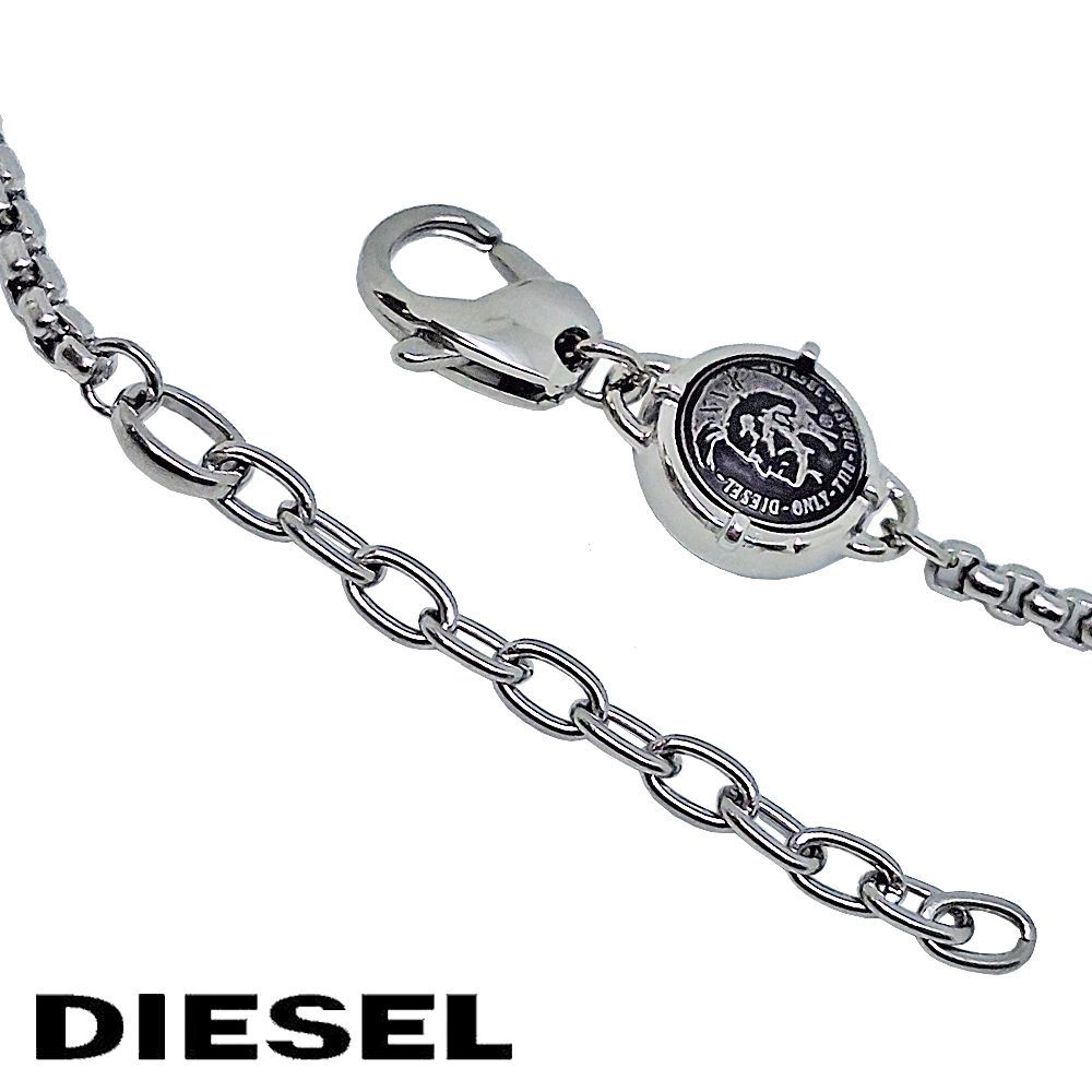 DIESEL リングペンダントネックレス 約60cm ディーゼル DIESEL ネックレス DX1233040 ダブル リング