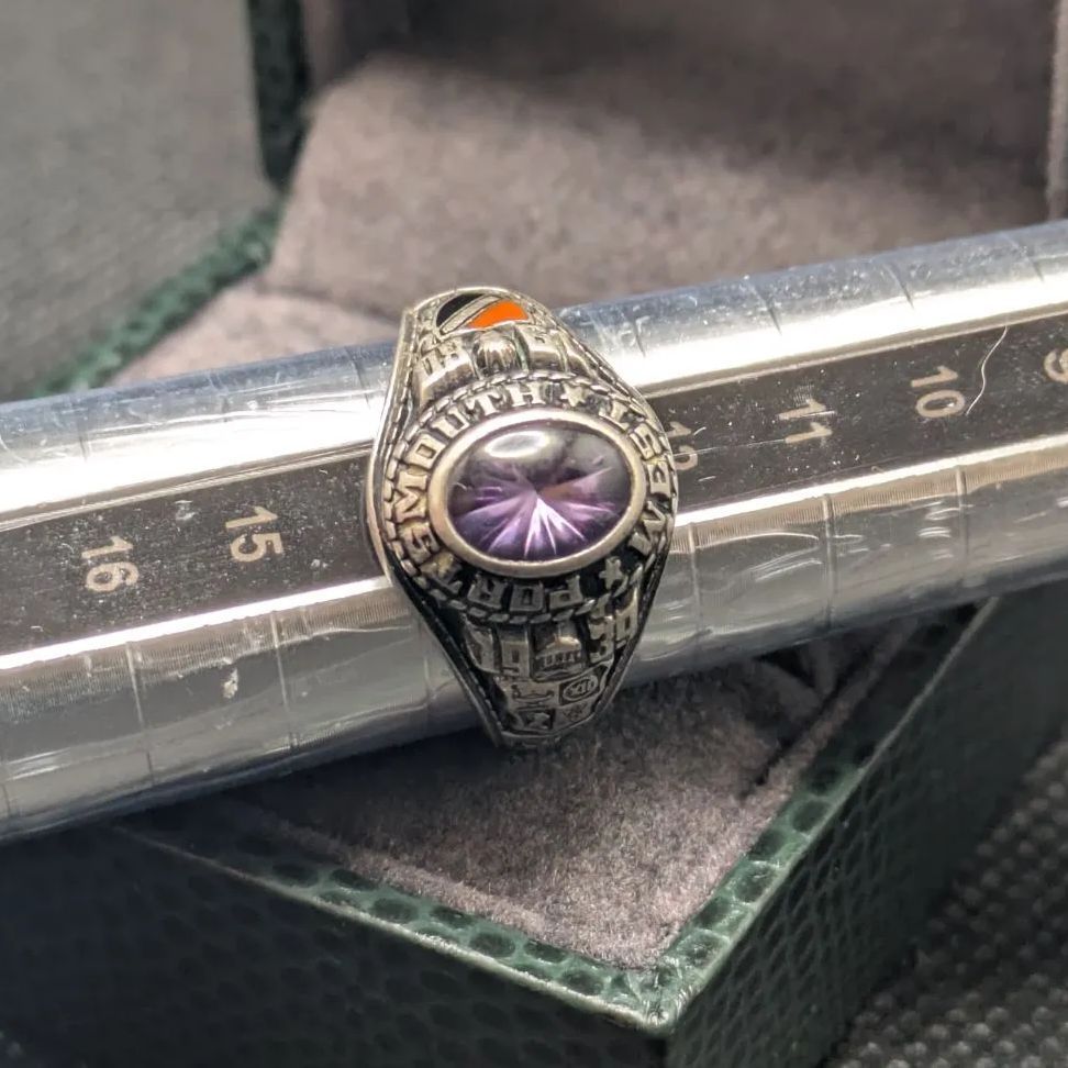 JOSTENS 1980年 スターリングシルバー925 カレッジリング 13号 - メルカリ