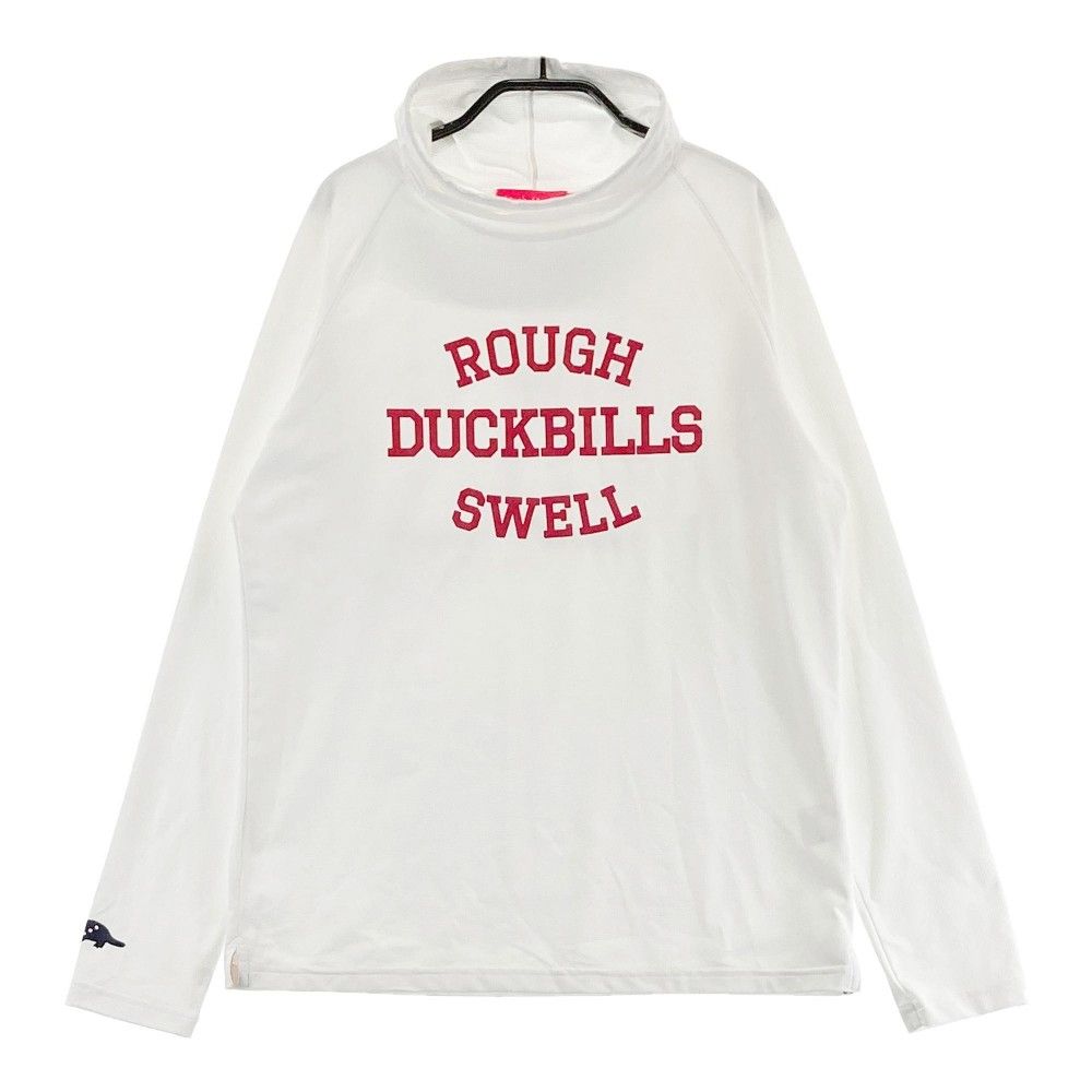 rough & swell DUCKBILLS ゴルフシャツ L ホワイト 1円】ROUGH&SWELL