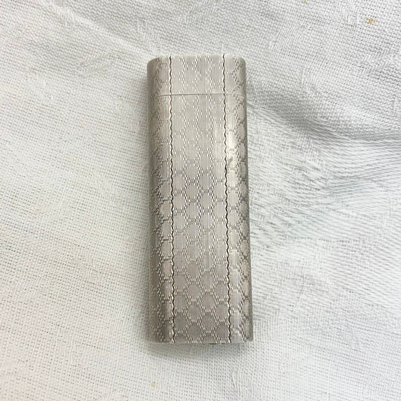 207 Cartier カルティエ 柄 ガスライター シルバー オーバル ビンテージ