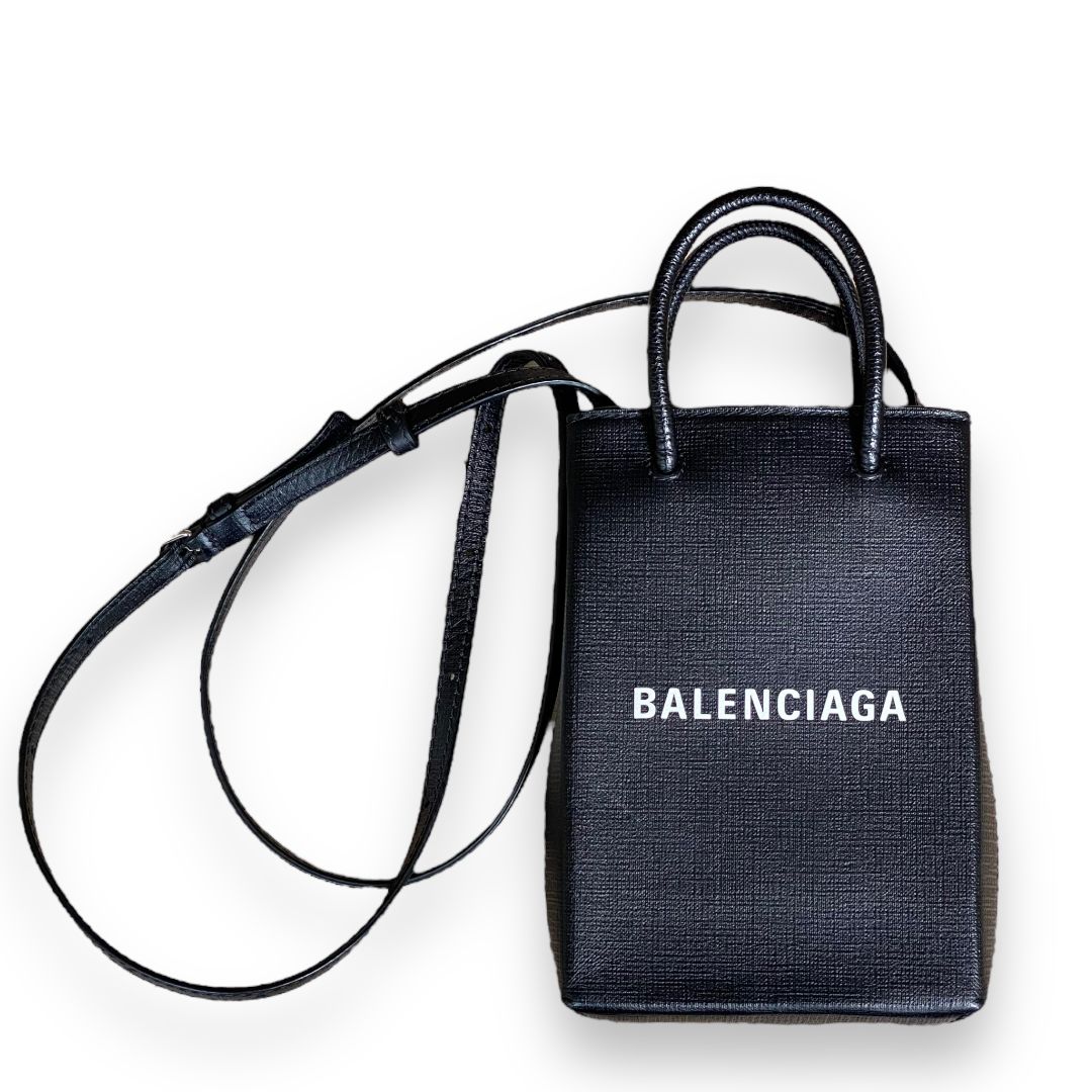 BALENCIAGA SHOPPING PHONE HOLDER ミニショルダーバッグ - cecati92