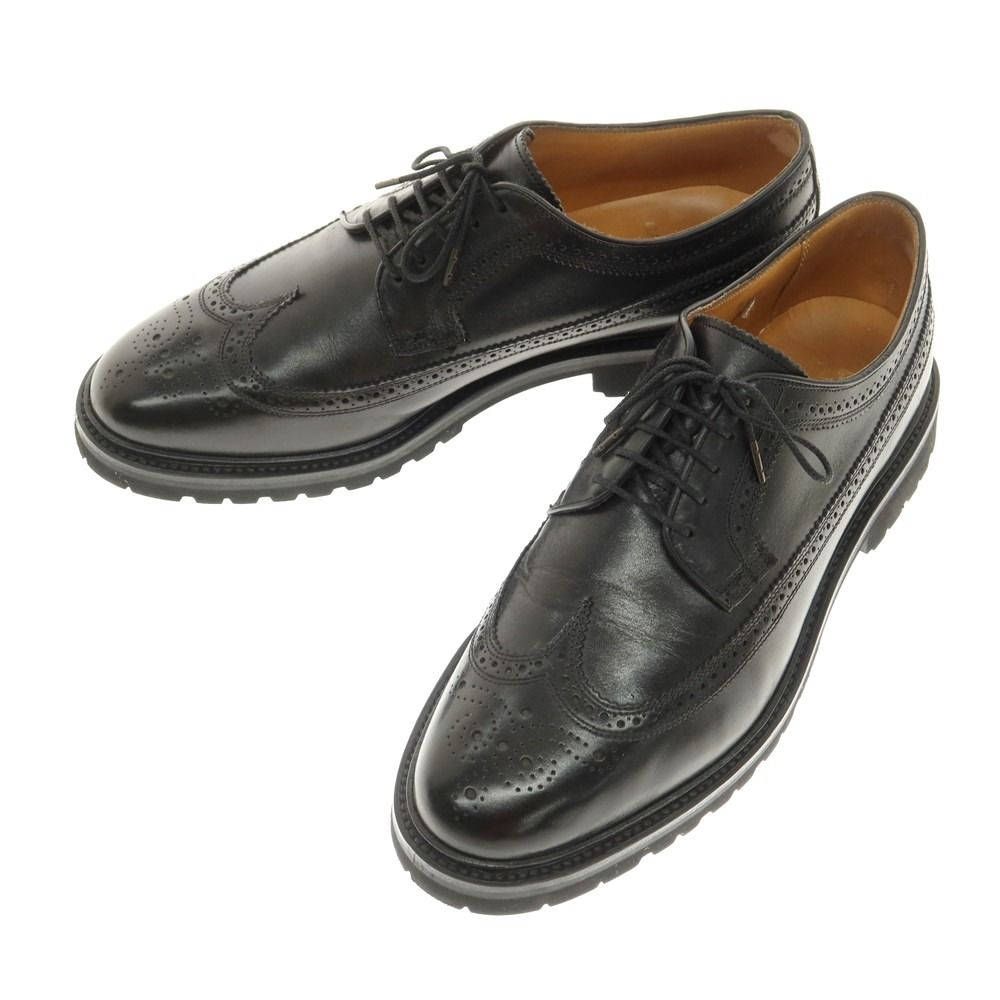 ハロゲイト HARROGATE GREENWICH ウイングチップ ドレスシューズ ブラック サイズ9 メンズ