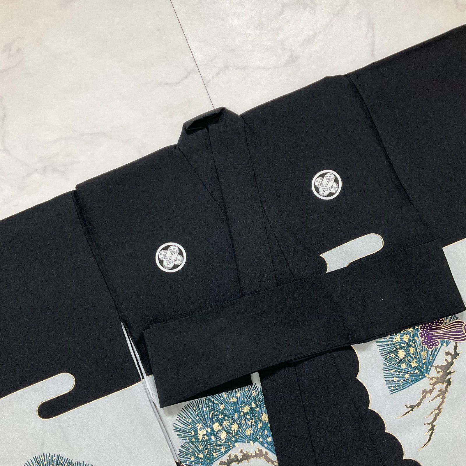 ◇kimono+one◇美品◇産着◇お宮参り◇正絹◇襦袢付き◇五つ紋