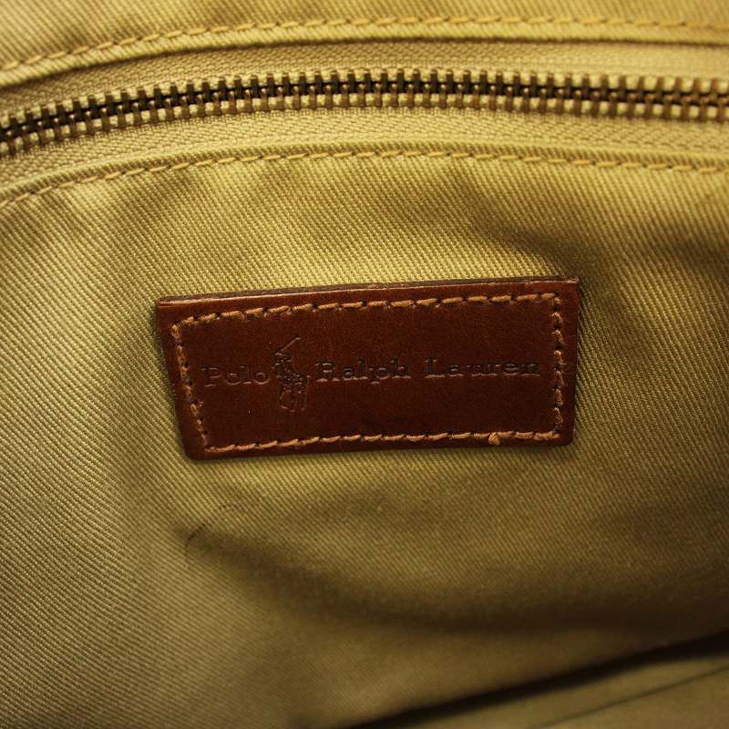 未使用保管品　タグ付き　RalphLauren チェック　レザー　ボストンバッグ 未使用保管品 タグ付き RalphLauren チェック レザー ボストン