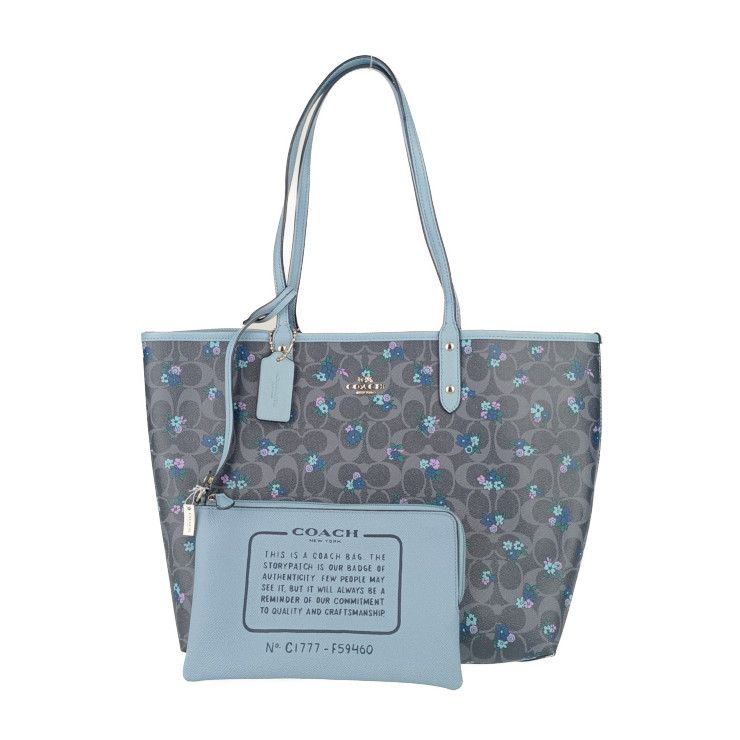 新古未使用展示品 COACH コーチ トートバッグ シグネチャー フローラル 