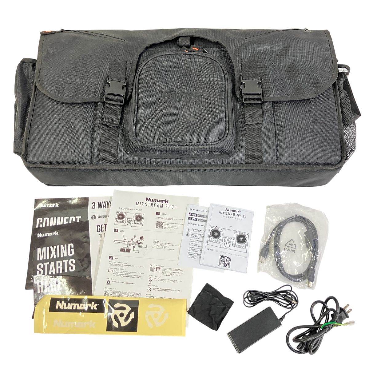 Numark Mixstream Pro Go POWERED BY Engine gj スタンドアロン DJコントローラー 移動用ソフトケース付き T10399417