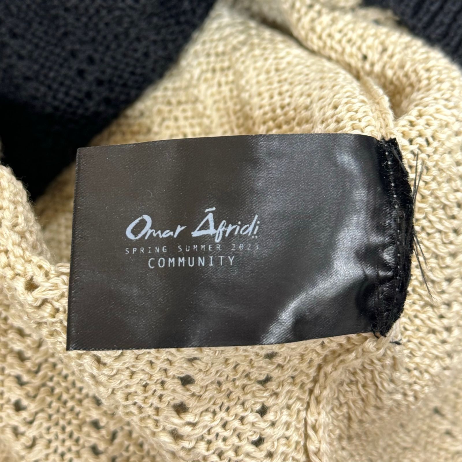 23ss omar afridi リネンニット