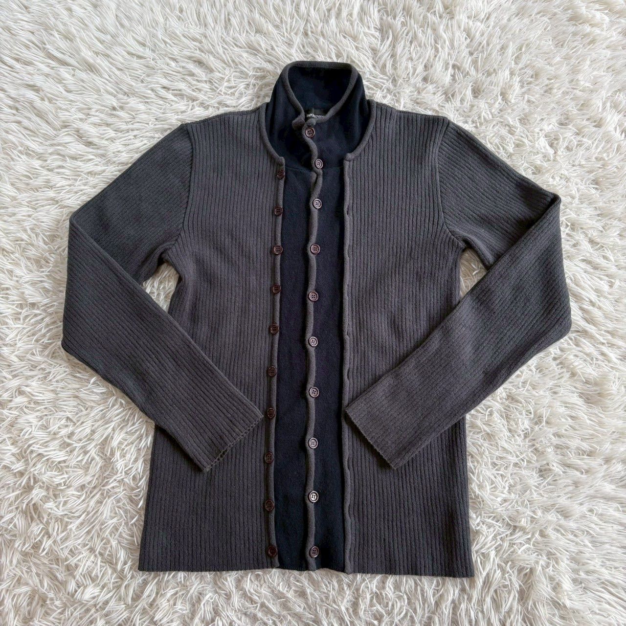Emporio Arman エンポリオ アルマーニ 長袖ニットカーディガン ジョルジオアルマーニジャパン表記タグ メンズMサイズ相当