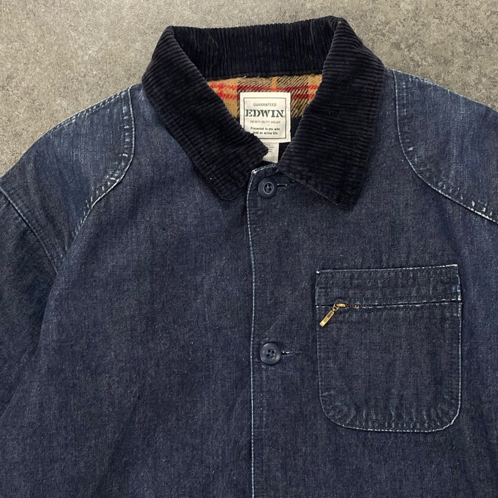 O1 EDWIN Denim Hunting Jacket Vintage エドウィン デニム 