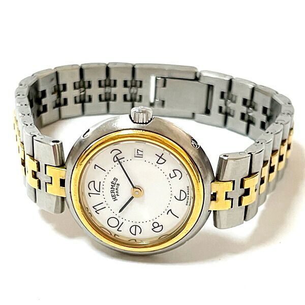 仕事用にも使えるシンプルエルメスクリッパーホワイト時計レディース廃盤 仕事用にも使えるシンプルエルメスクリッパーホワイト時計レディース