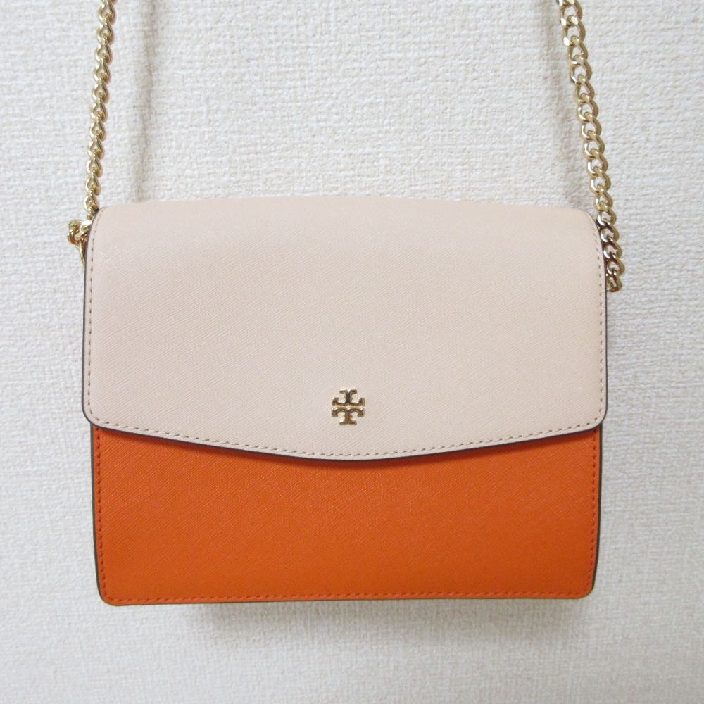 美品 TORY BURCH トリーバーチ ロビンソン サフィアーノレザー バイ 
