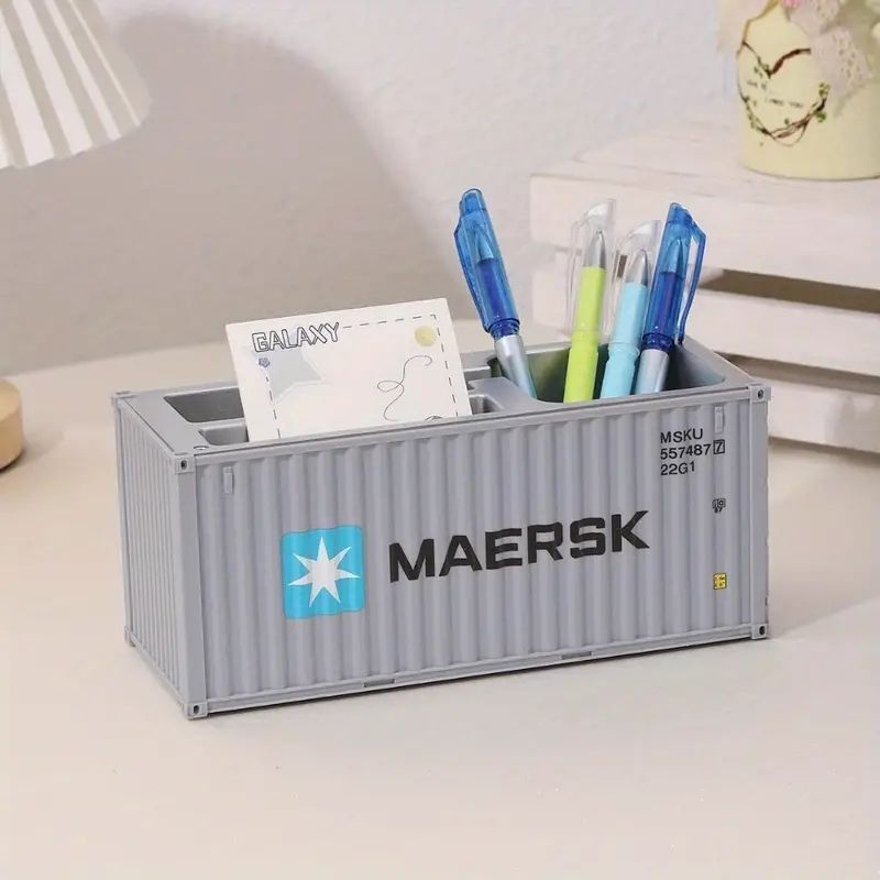 リアルデザイン！トラック形ペンホルダー＆名刺オーガナイザー ? 交通愛好家へのユニークなギフト