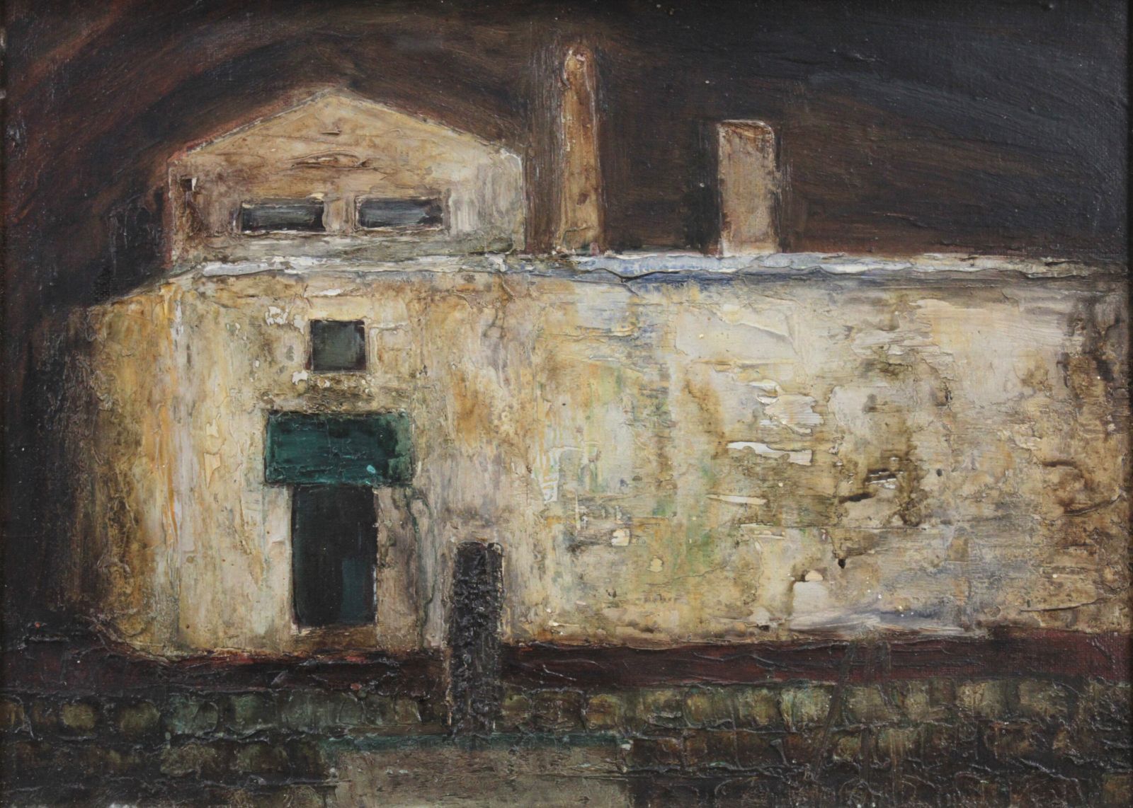 小野重治郎『白い建物』油彩画【真作保証】 絵画 小野重治郎『白い建物』油彩画【真作保証】 絵画 - メルカリ