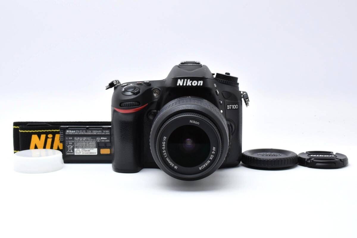 Nikon ニコン D7100 AF-S DX NIKKOR 18-55mm F3.5-5.6 G VR ボディ レンズセット 3534W01181 082