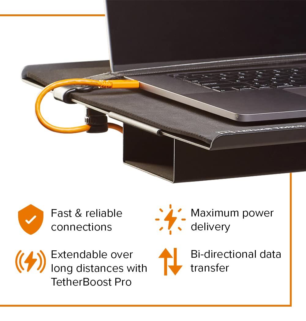 Tether Tools TetherPro USB-C - USB-C 直角ケーブル (オレンジ) - メルカリ