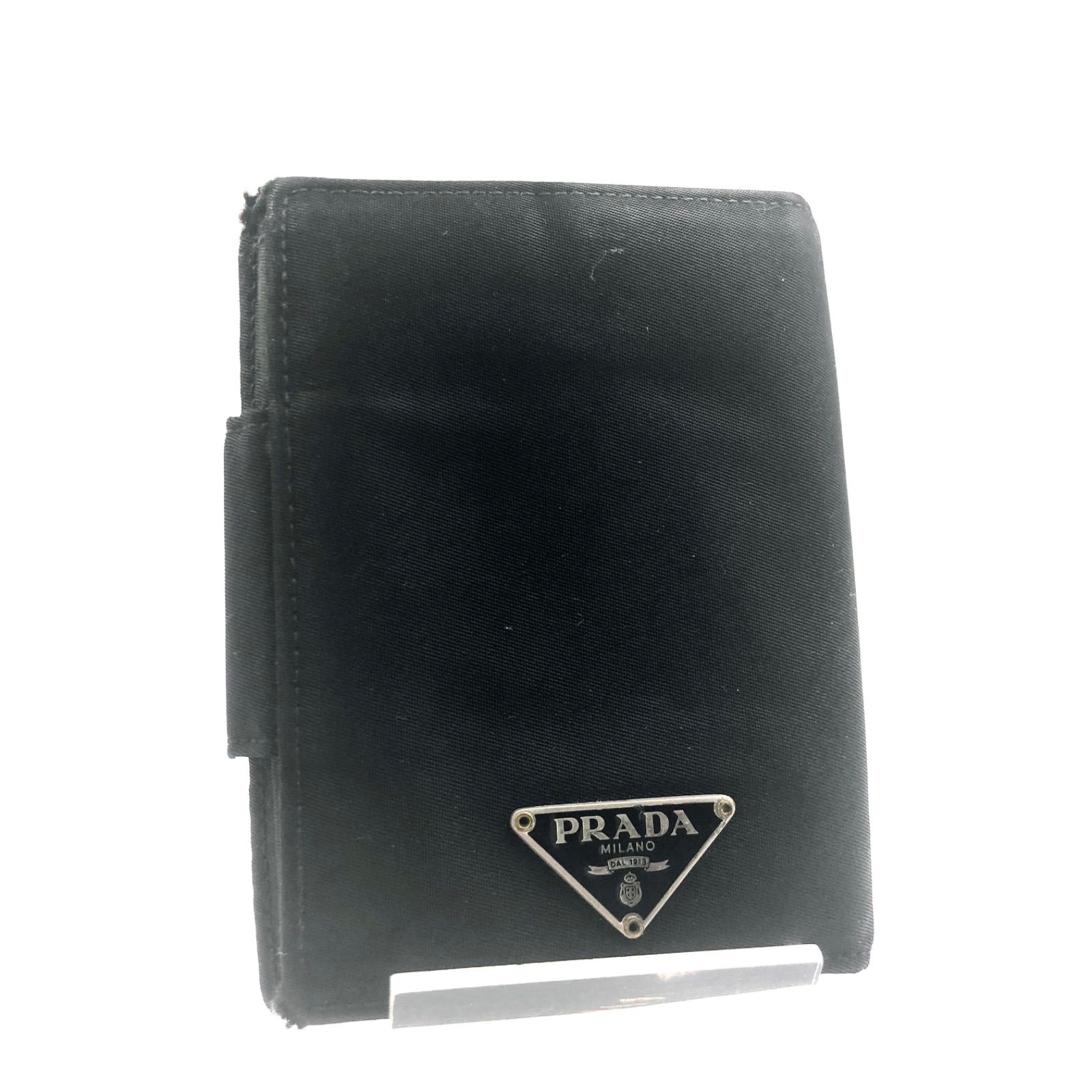 PRADA プラダ テスートナイロン ポコノ 三角プレート ミニ財布 PRADA プラダ テスートナイロン ポコノ 三角プレート ミニ財布