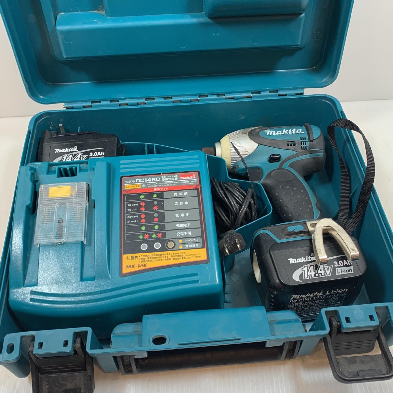 κκMAKITA マキタ 締め付け工具 インパクトドライバ コードレス式 14.4v 190549 TD130D グリーン