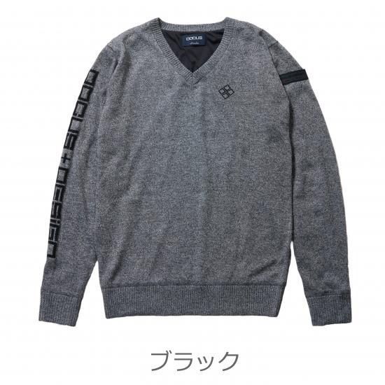 DOCUS ゴルフウェア ドゥーカス Vネックニット セーター 長袖 おしゃれ かっこいい メンズ DCM25A023 お取り寄せ商品