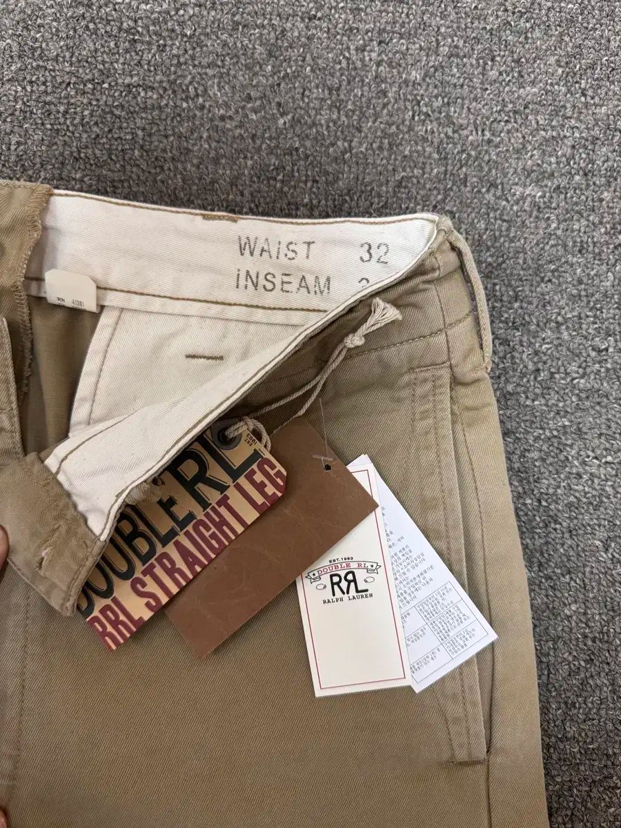 RRL オフィサー チノ ミリタリーカーキ 32 x
