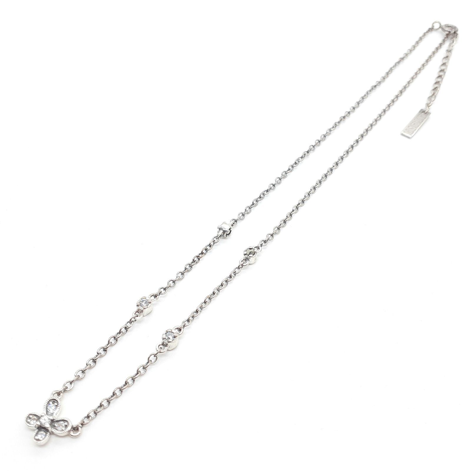 ANNA SUI アナスイ ネックレス SILVER 925 シルバー ジルコニア マーカ 