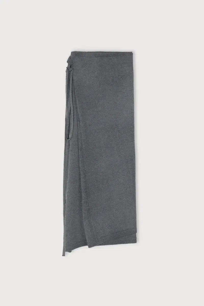 Ethos エートス ニット スカート KNITTED WRAP LONG SKIRT