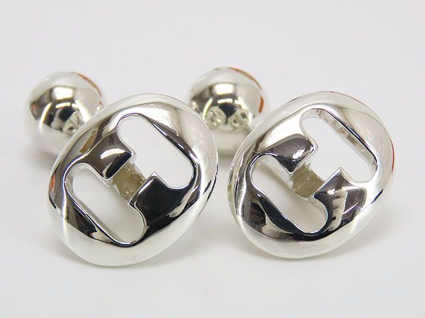 HERMES エルメス ミニ シェーヌダンクル カフス カフリンクス 925 HERMES エルメス ミニ シェーヌダンクル カフス カフリンクス