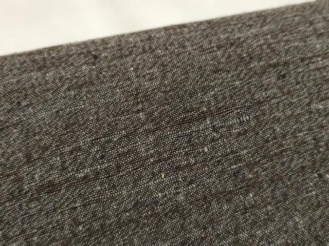 平和屋着物○男性 結城紬 反物 着尺 アンサンブル 杢 証紙付き 逸品 未  