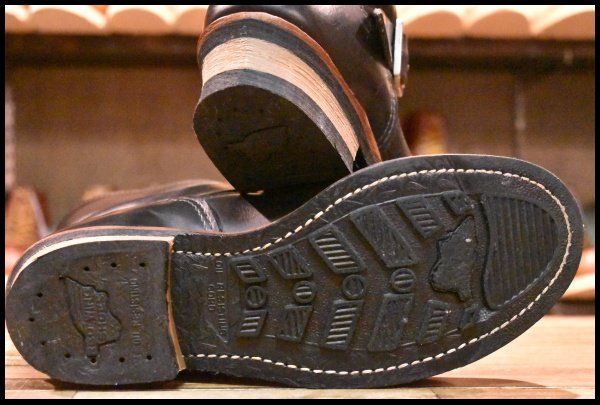 9D 良品 10年】レッドウィング 2976 ショート エンジニア 黒 ブラック