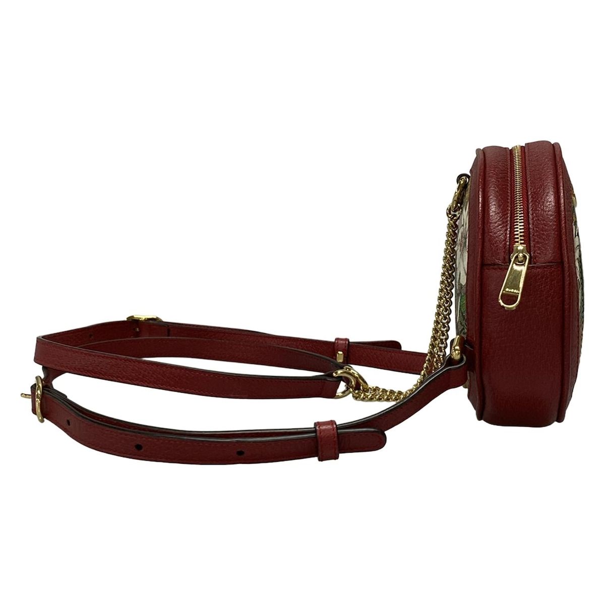 グッチ リュックサック オフィディア GG ミニ バックパック フローラ 598661 ベージュ×ダークブラウン×マルチ チェーンショルダー