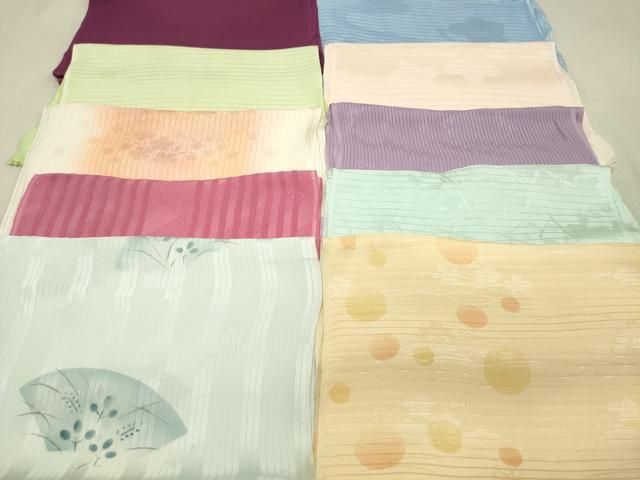 平和屋着物＊夏物 和装小物 帯揚げ10枚 全て正絹 逸品 DAAP5404by