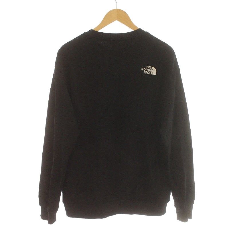 ザノースフェイス THE NORTH FACE COTTON ESSENTIAL SWEATSHIRTS コットン エッセンシャル スウェットシャツ  トレーナー 長袖 ロゴ刺繍 クルーネック 裏地パイル M 黒 ブラック NM5MP40A /IR □GY18 - メルカリ