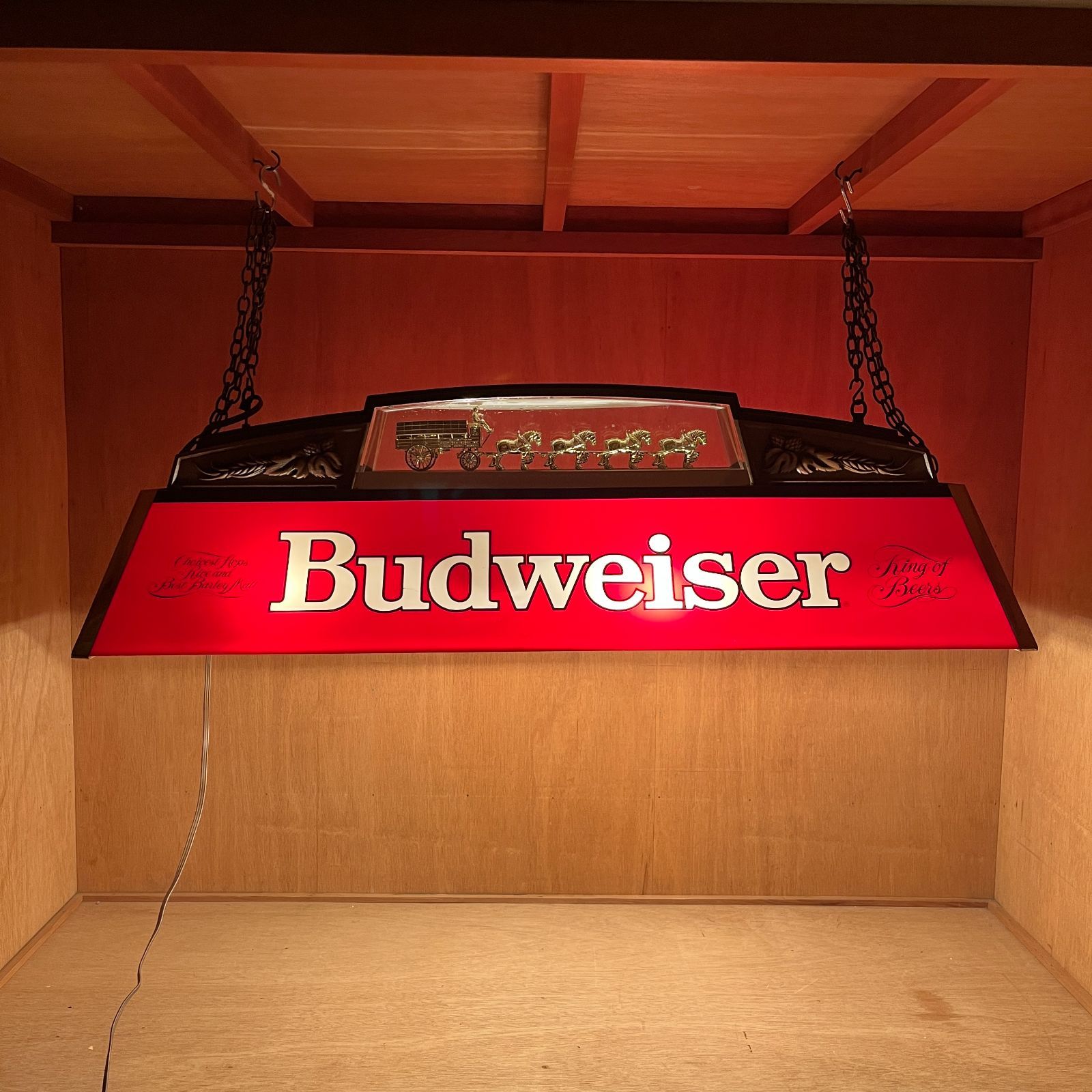 ヴィンテージ Budweiser バドワイザー プールバーライト 照明-