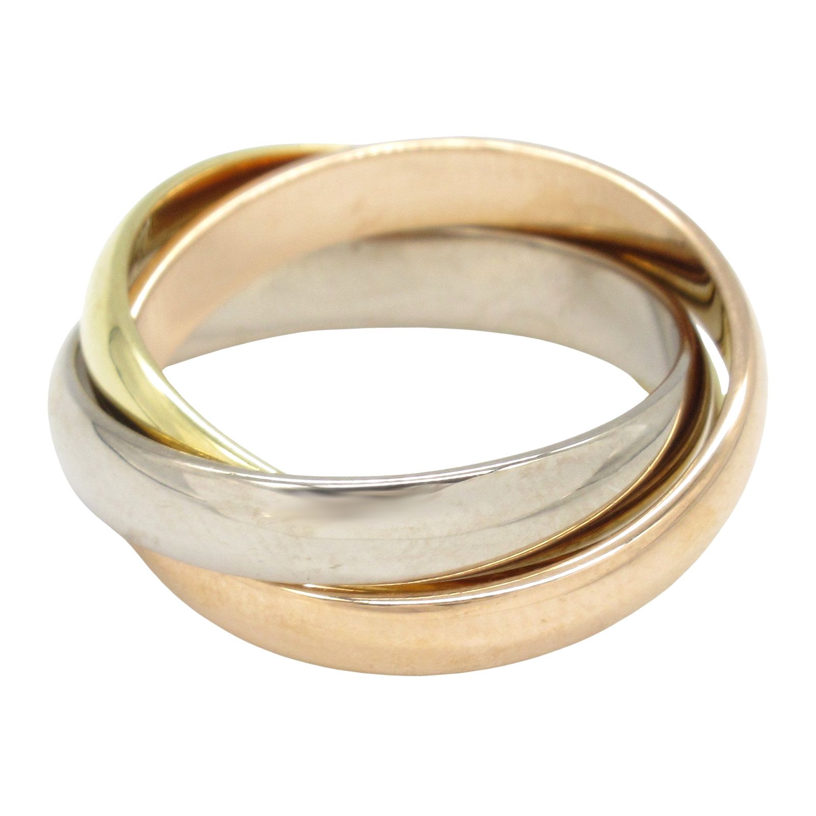 Cartier K18 トリニティリング 楽天市場】Cartier カルティエ B4088947 トリニティリング K18