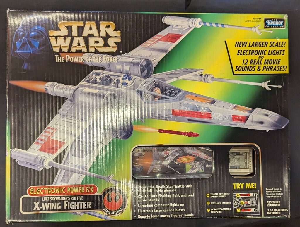 KENNER ELECTRONIC POWER F|X X-WING FIGHTER | LUKE SKYWALKERS RED FIVE 3.5インチ用