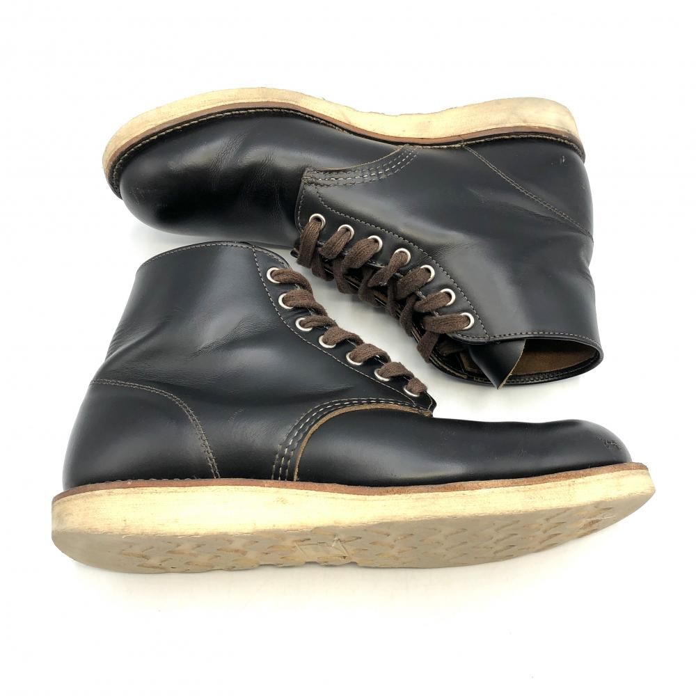 【中古】RED WING 9870 アイリッシュセッター 復刻犬タグ サイズ8 1/2D ブラック ブーツ レッドウィング[17]