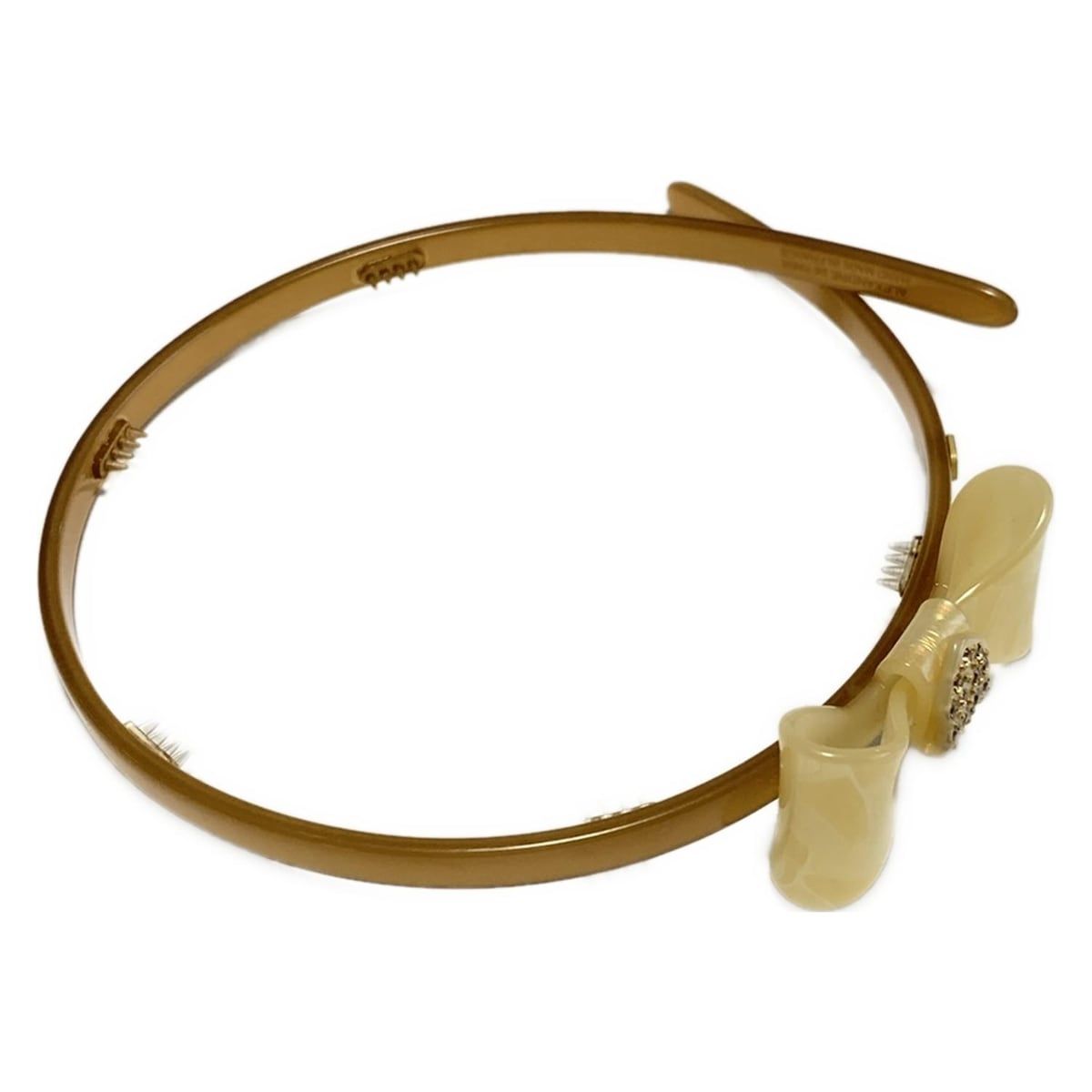 アレクサンドルドゥパリ 蝶 カチューシャ ベージュピンク グレー