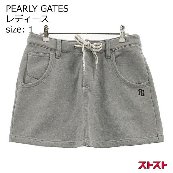 PEARLY パーリーゲイツ GATES 裏起毛 スウェットスカート サイズ：1 総