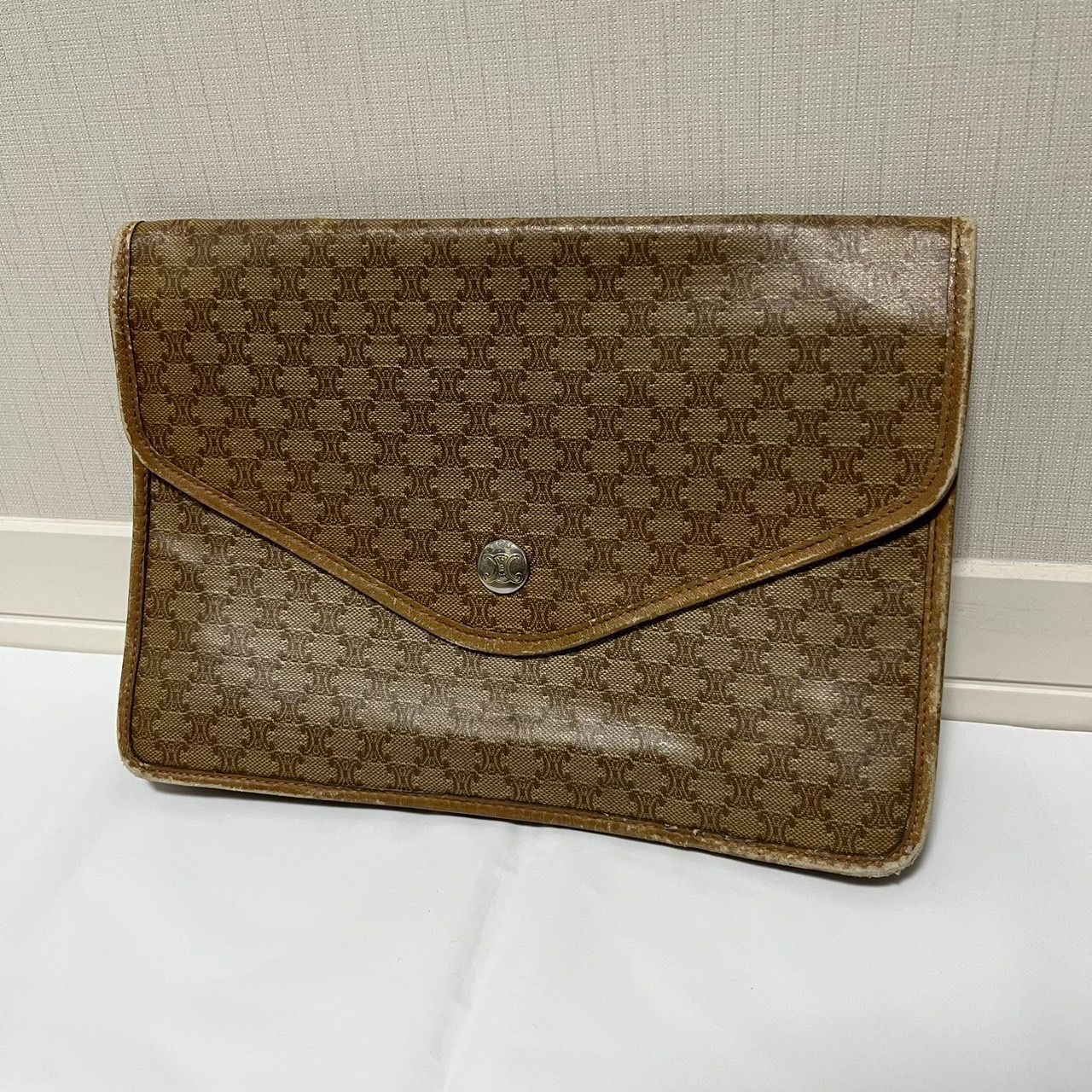 CELINE セリーヌ マカダム柄 セカンドバッグ クラッチバッグ