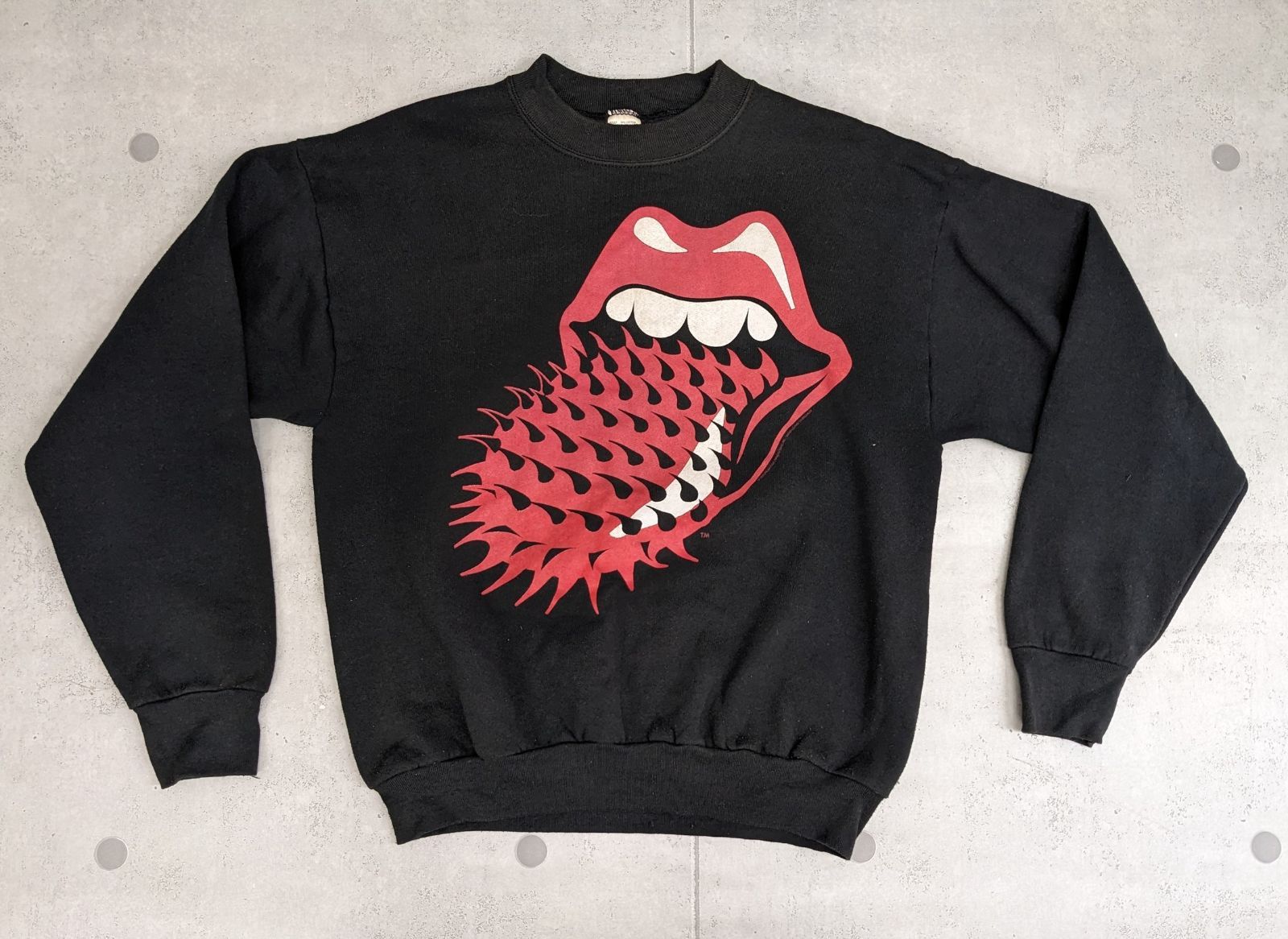 ローリングストーンズ 93-94年ツアースウェット スパイクタン Lサイズ